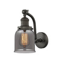 Innovations Lighting Small Bell 1-100 watt 5 inch Oil Rubbed Bronze Sconce Smoked glass 180 Degree Adjustable Swivels 5151WOBG53