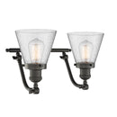 Innovations Lighting Small Cone 2 Light Bath Vanity Light Part Of The Franklin Restoration Collection 515-2W-OB-G64