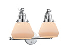 Innovations Lighting Fulton 2-100 watt 18 inch Polished Chrome Matte White Cased glass 180 Degree Adjustable Swivels 5152WPCG171