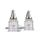 Canton Bath Vanity Light shown in the Polished Chrome finish with a Seedy shade