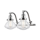 Olean Bath Vanity Light shown in the Polished Chrome finish with a Seedy shade
