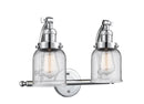 Innovations Lighting Small Bell 2-100 watt 18 inch Polished Chrome Clear glass 180 Degree Adjustable Swivels 5152WPCG52
