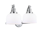 Innovations Lighting Large Bell 2-100 watt 18 inch Polished Chrome Matte White Cased Glass 180 Degree Adjustable Swivels 5152WPCG71