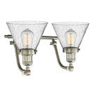 Innovations Lighting Large Cone 2 Light Bath Vanity Light Part Of The Franklin Restoration Collection 515-2W-SN-G44