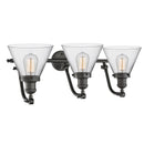Innovations Lighting Large Cone 3 Light Bath Vanity Light Part Of The Franklin Restoration Collection 515-3W-OB-G42