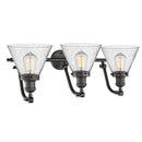 Innovations Lighting Large Cone 3 Light Bath Vanity Light Part Of The Franklin Restoration Collection 515-3W-OB-G44
