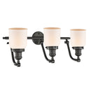 Innovations Lighting Small Bell 3 Light Bath Vanity Light Part Of The Franklin Restoration Collection 515-3W-OB-G51