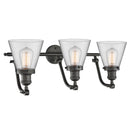 Innovations Lighting Small Cone 3 Light Bath Vanity Light Part Of The Franklin Restoration Collection 515-3W-OB-G62-LED