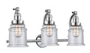 Innovations Lighting Canton 3-100 watt 28 inch Polished Chrome Seedy glass 180 Degree Adjustable Swivels 5153WPCG184