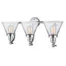 Innovations Lighting Large Cone 3 Light Bath Vanity Light Part Of The Franklin Restoration Collection 515-3W-PC-G42-LED