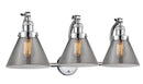 Innovations Lighting Large Cone 3-100 watt 28 inch Polished Chrome Smoked glass 180 Degree Adjustable Swivels 5153WPCG43