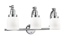 Innovations Lighting Small Bell 3-100 watt 28 inch Polished Chrome Matte White Cased glass 180 Degree Adjustable Swivels 5153WPCG51