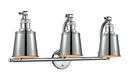Innovations Lighting Addison 3-100 watt 28 inch Polished Chrome Addison shades 180 Degree Adjustable Swivels 5153WPCM9PC