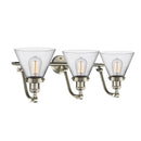 Innovations Lighting Large Cone 3 Light Bath Vanity Light Part Of The Franklin Restoration Collection 515-3W-SN-G42