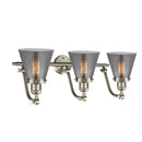 Innovations Lighting Small Cone 3 Light Bath Vanity Light Part Of The Franklin Restoration Collection 515-3W-SN-G63