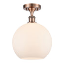Innovations Lighting Athens 1 Light 10" Semi-Flush Mount 516-1C-AC-G121-10