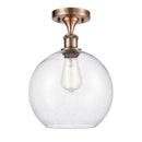 Innovations Lighting Athens 1 Light 10" Semi-Flush Mount 516-1C-AC-G124-10