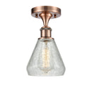 Innovations Lighting Conesus 1 Light Semi-Flush Mount Part Of The Ballston Collection 516-1C-AC-G275