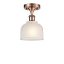 Innovations Lighting Dayton 1 Light Semi-Flush Mount Part Of The Ballston Collection 516-1C-AC-G411