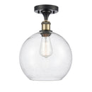 Innovations Lighting Athens 1 Light 10" Semi-Flush Mount 516-1C-BAB-G124-10