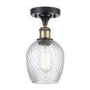 Innovations Lighting Salina 1 Light Semi-Flush Mount Part Of The Ballston Collection 516-1C-BAB-G292