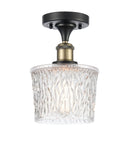 Innovations Lighting Niagra 1 Light Semi-Flush Mount Part Of The Ballston Collection 516-1C-BAB-G402-LED