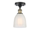 Innovations Lighting Brookfield 1 Light Semi-Flush Mount Part Of The Ballston Collection 516-1C-BAB-G441