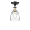 Innovations Lighting Brookfield 1 Light Semi-Flush Mount Part Of The Ballston Collection 516-1C-BAB-G442