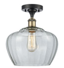 Innovations Lighting Large Fenton 1 Light Semi-Flush Mount Part Of The Ballston Collection 516-1C-BAB-G92-L-LED
