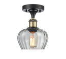Innovations Lighting Fenton 1 Light Semi-Flush Mount Part Of The Ballston Collection 516-1C-BAB-G92-LED