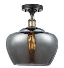 Innovations Lighting Large Fenton 1 Light Semi-Flush Mount Part Of The Ballston Collection 516-1C-BAB-G93-L