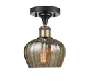Innovations Lighting Fenton 1 Light Semi-Flush Mount Part Of The Ballston Collection 516-1C-BAB-G96-LED