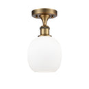 Innovations Lighting Belfast 1 Light Semi-Flush Mount Part Of The Ballston Collection 516-1C-BB-G101