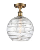 Innovations Lighting Deco Swirl 1 Light 10" Semi-Flush Mount 516-1C-BB-G1213-10-LED