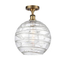Innovations Lighting Deco Swirl 1 Light 12" Semi-Flush Mount 516-1C-BB-G1213-12