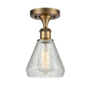 Innovations Lighting Conesus 1 Light Semi-Flush Mount Part Of The Ballston Collection 516-1C-BB-G275