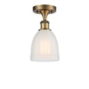 Innovations Lighting Brookfield 1 Light Semi-Flush Mount Part Of The Ballston Collection 516-1C-BB-G441