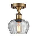 Innovations Lighting Fenton 1 Light Semi-Flush Mount Part Of The Ballston Collection 516-1C-BB-G92-LED