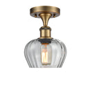 Innovations Lighting Fenton 1 Light Semi-Flush Mount Part Of The Ballston Collection 516-1C-BB-G92