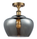 Innovations Lighting Large Fenton 1 Light Semi-Flush Mount Part Of The Ballston Collection 516-1C-BB-G93-L-LED