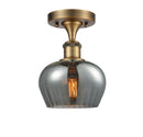Innovations Lighting Fenton 1 Light Semi-Flush Mount Part Of The Ballston Collection 516-1C-BB-G93-LED
