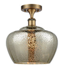 Innovations Lighting Large Fenton 1 Light Semi-Flush Mount Part Of The Ballston Collection 516-1C-BB-G96-L-LED