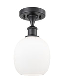 Innovations Lighting Belfast 1 Light Semi-Flush Mount Part Of The Ballston Collection 516-1C-BK-G101-LED