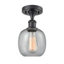 Innovations Lighting Belfast 1 Light Semi-Flush Mount Part Of The Ballston Collection 516-1C-BK-G104