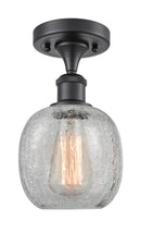 Innovations Lighting Belfast 1 Light Semi-Flush Mount Part Of The Ballston Collection 516-1C-BK-G105-LED