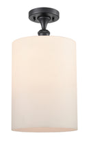 Innovations Lighting Large Cobbleskill 1 Light Semi-Flush Mount Part Of The Ballston Collection 516-1C-BK-G111-L