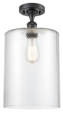 Innovations Lighting Large Cobbleskill 1 Light Semi-Flush Mount Part Of The Ballston Collection 516-1C-BK-G112-L