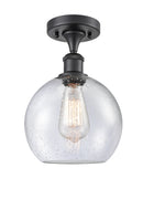 Innovations Lighting Athens 1 Light 8" Semi-Flush Mount 516-1C-BK-G124-8-LED