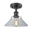 Innovations Lighting Orwell 1 Light Semi-Flush Mount Part Of The Ballston Collection 516-1C-BK-G132