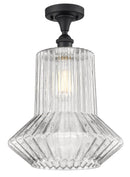 Innovations Lighting Springwater 1 Light Semi-Flush Mount Part Of The Ballston Collection 516-1C-BK-G212-LED